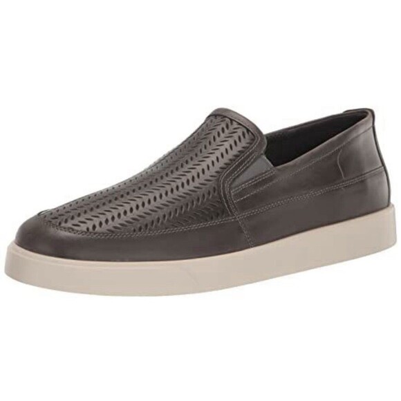 ECCO Men\'s Street LITE Summer Slip On Sneaker Titanium Grey Size 12-12.5 Leather main image 3